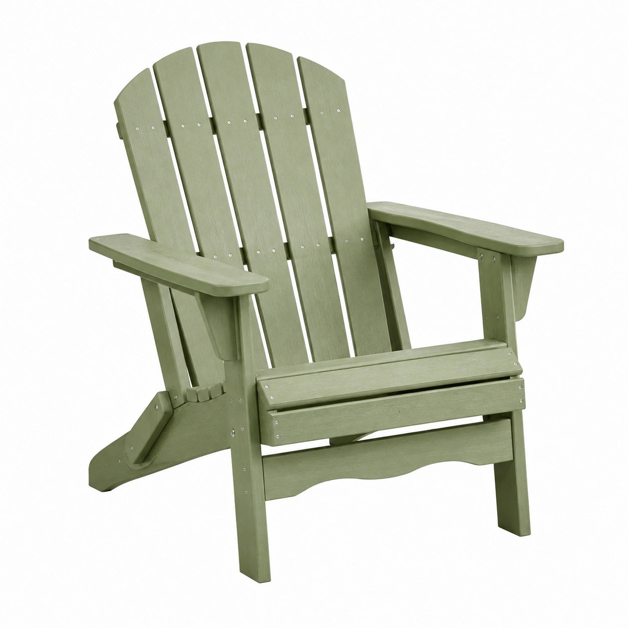 Adirondack Gartenstuhl 83 x 79 x 98 cm Kunststoff Grün mit Armlehnen