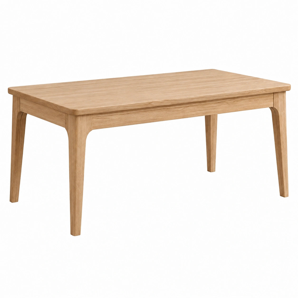 Esstisch 140 x 80 x 75 cm aus Holz in Natur - rechteckiger Tisch im skandinavischen Stil
